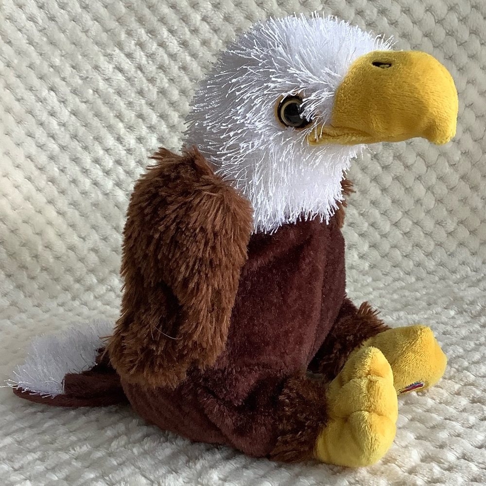 GANZ Webkinz Plush Eagle HM214 Stuffed Animal Toy No Code